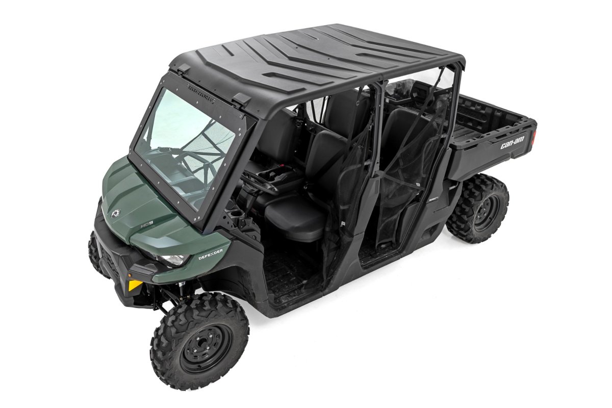 Can-Am Defender MAX HD10 UTV Roof - 4-Door - Rough Country - Molded, High Molecular Weight Polyethylene